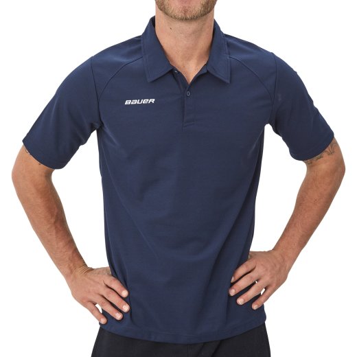 Bauer Vapor Team Pique Polo Senior navy