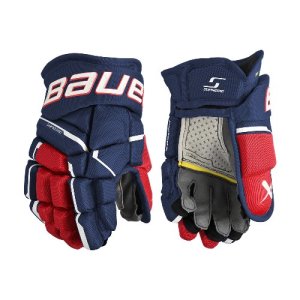 Bauer Supreme Mach Gloves Intermediate black/red 10&quot;