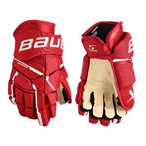 BAUER Supreme M5 Pro Handschuhe Intermediate rot 13"