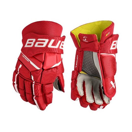 Bauer Supreme M5 Pro Gloves Senior red 14"