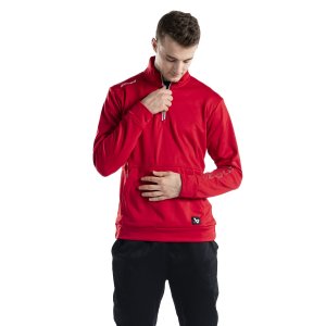 BAUER Fleece 1/2 Zip Senior Red