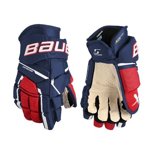 Bauer Supreme M5 Pro Gloves Senior navy/red/white 14"