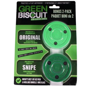 Green Biscuit Training Puck Doppelpack