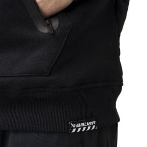 BAUER Quilted Crew - schwarz - Senior