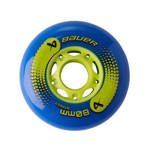 BAUER Inlinehockey Rolle Street - 76mm/82A - 4er-Set